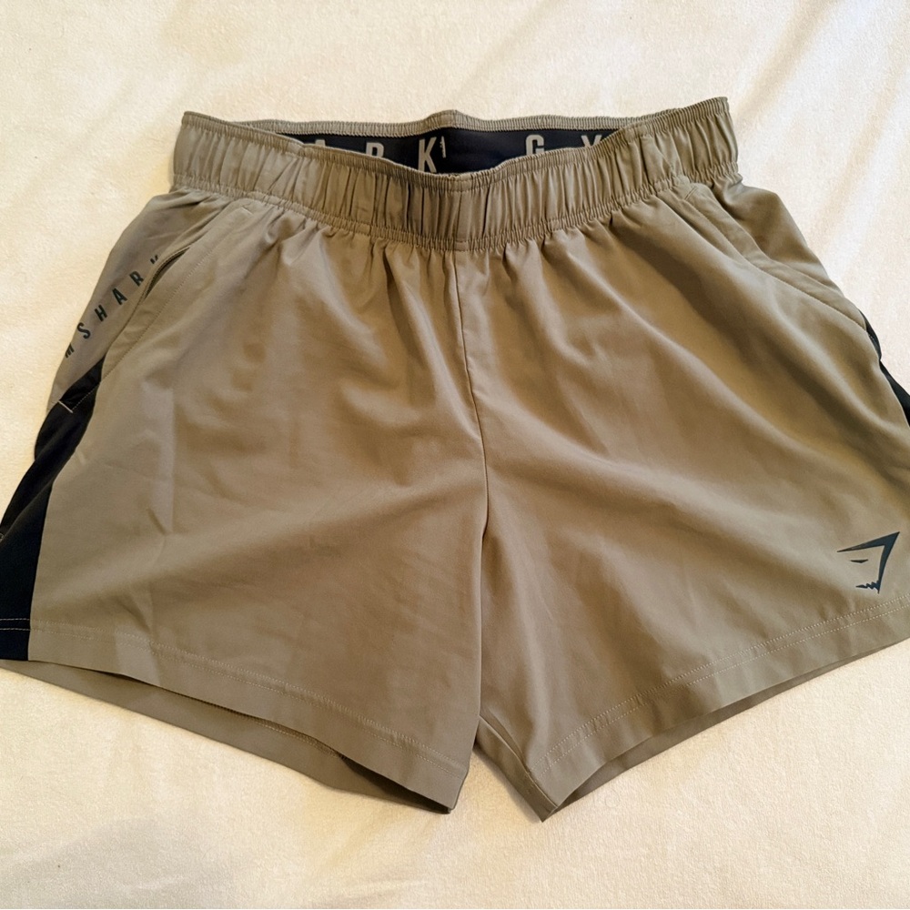 GymShark Sport 5” Shorts - Chalk Green/Strength Green